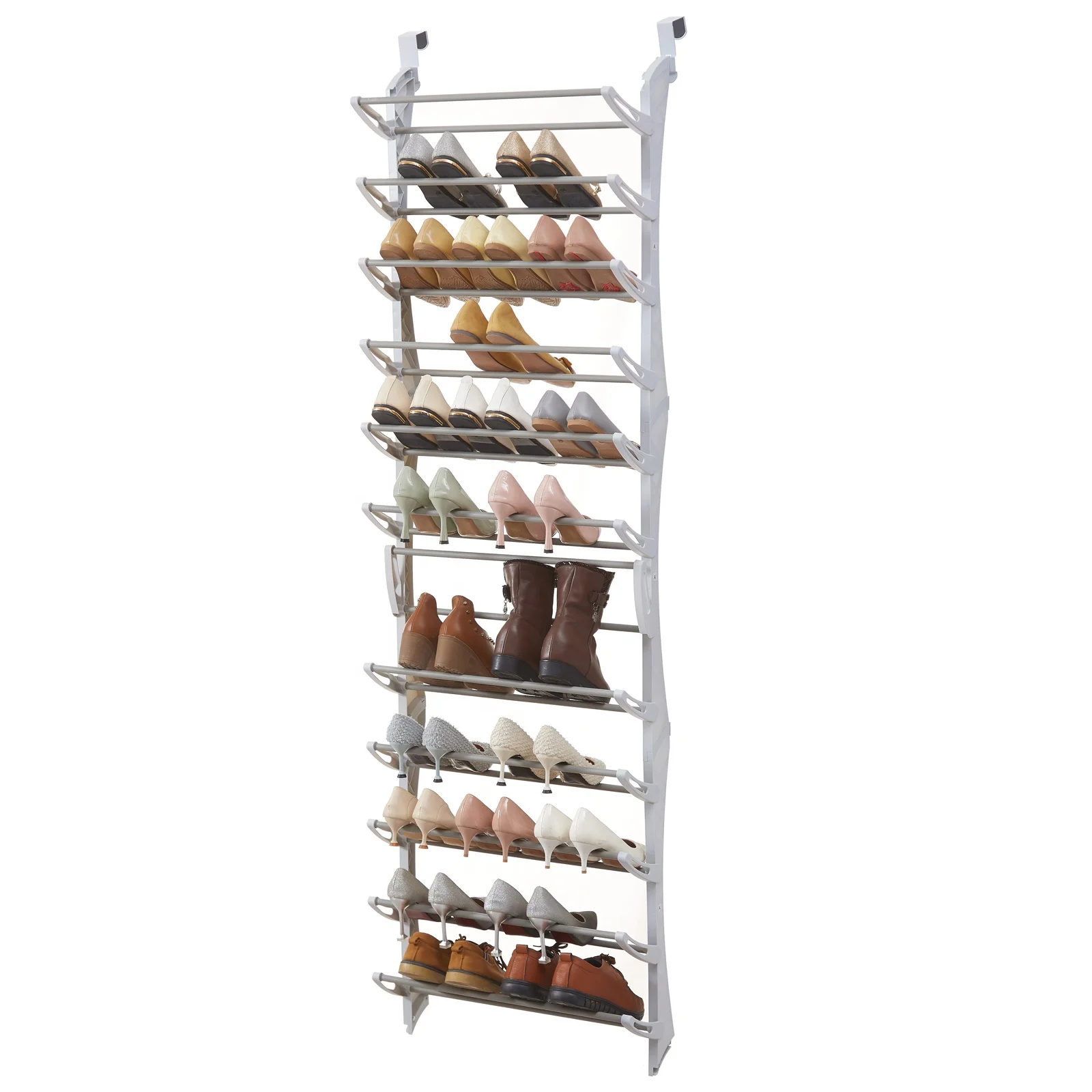 36 Pair Metal Shoe Rack For Door Manufacturer Price 12 Tier Metal