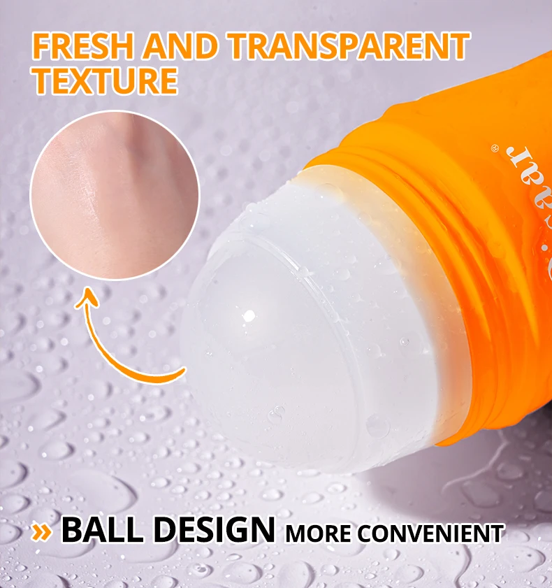 Disaar Vitamin C Solid Stick Roll on Orange Vitamin C Cleansing Antiperspirant Stick Roll on for Body Underarm