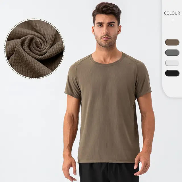 Wholesale Custom Plain Round Neck Sport T Shirt High Quality Men Streetwear Fitness Workout T-Shirts Pour Hommes for Men Black