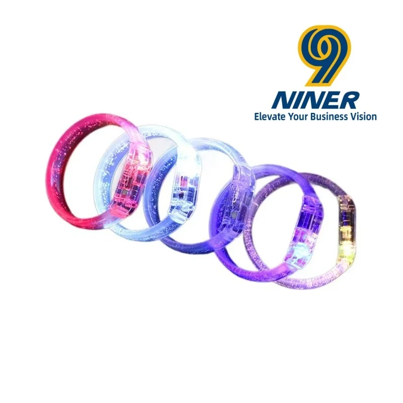 LED Luminous Bubble Wristband Music Festival Luminous Wristband Support Night Wristband LOGO Customization preview 3