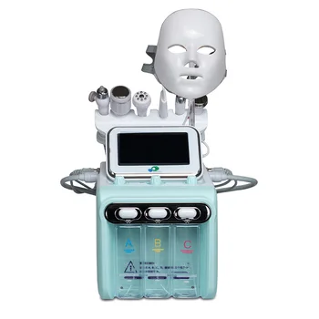 7in1 h2o2 aqua peeling facial machine hydrogen oxygen jet peel spray small bubbles hydrodermabrasion facial spa machine  2023