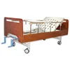 Integral punched single-crank nursing bed