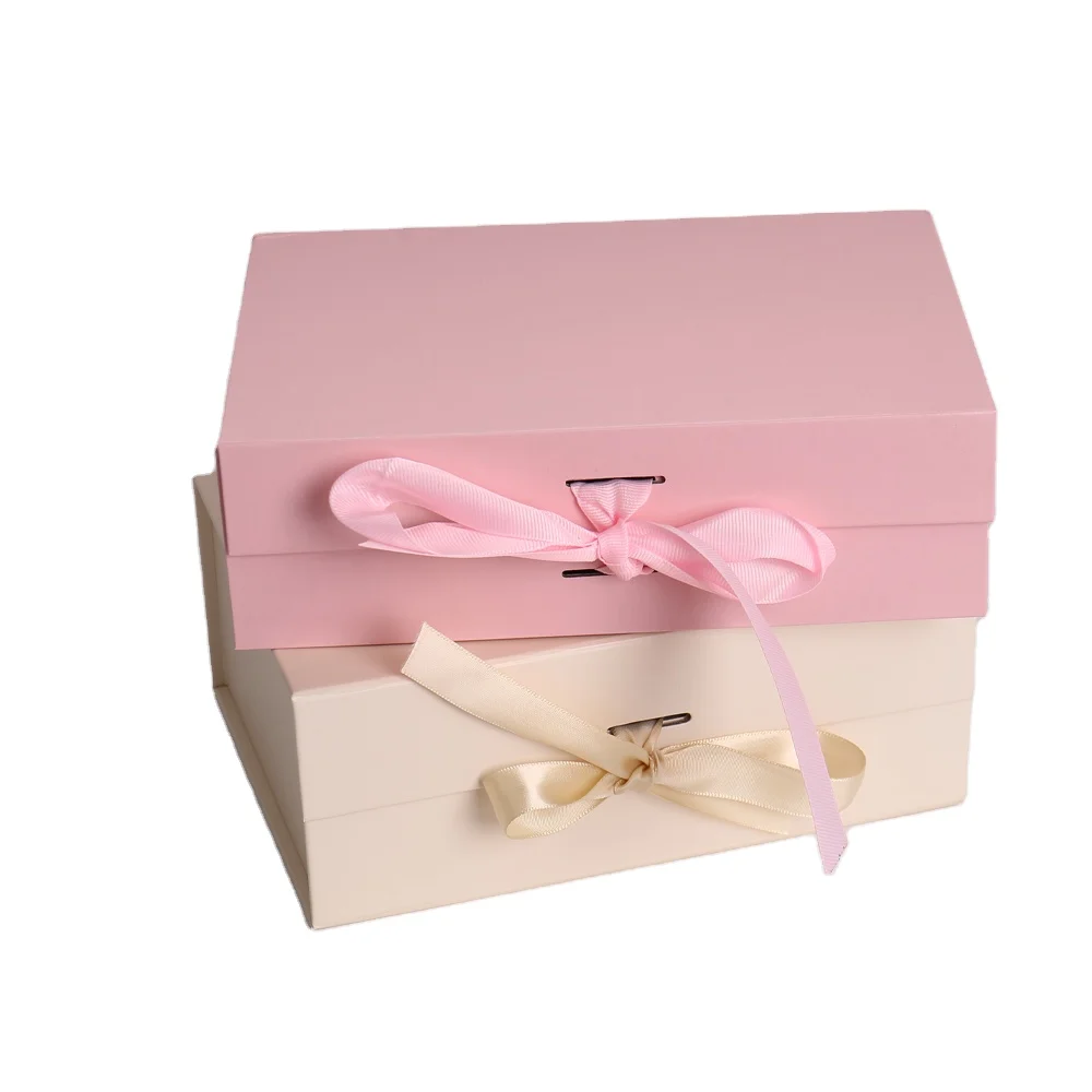 product custom biodegradable luxury foldable ribbon magnetic box embossed art paper packaging sponge liner for business logo display-6