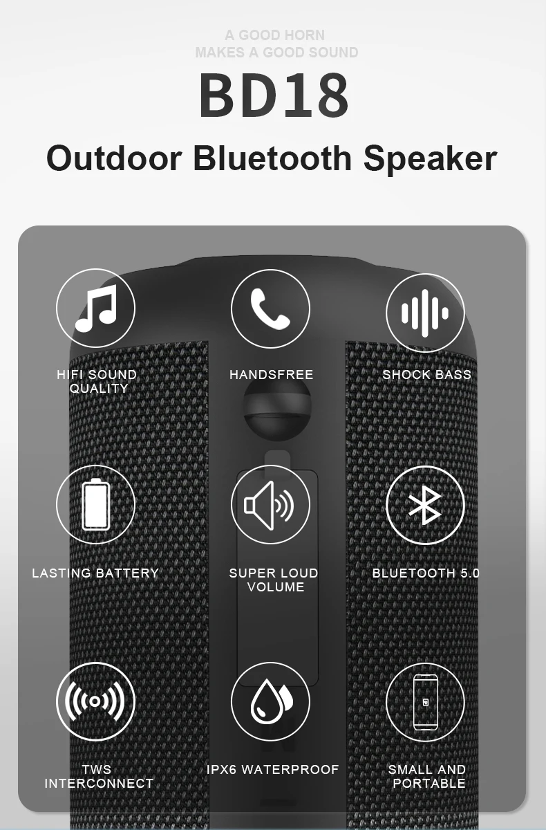 Top sellers 2021 for amazon bluetooth speaker waterproof outdoor wireless portable speaker - ANKUX.COM