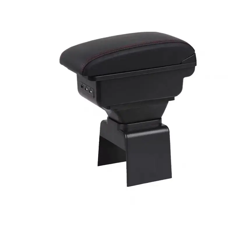 tiypeor universal car armrest console storage box split type with cup holder usb port front position central armrest box-5