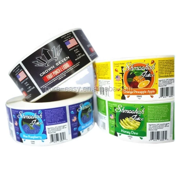 Custom Adhesive Sticker Labels For Plastic Bottles - Buy Adhesive