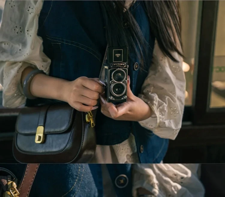 CHUZHAO M1 Digital Camera Shoot Cameras Dual Reflex Portable Small Camer Retro CCD High-definition Travel Mini Camera Customized