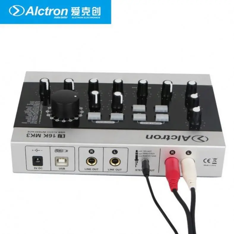 Alctron U16K MK3USBオーディオインターフェースカードポータブルミニ 