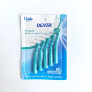 Daily Care Top Selling Anti-slip Plastic Handle Interdental Brushes Blister Card L Type Tooth Gap Cleaning Toothbrushes