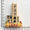 Torre de la campana de Gante belga plateada - Mediana