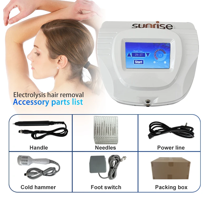 Máquina de Electrólisis 2025 para Depilación Permanente y Eliminación de  Vello Blanco
