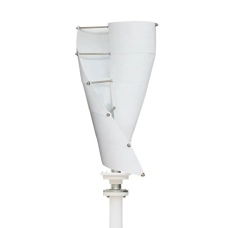 12V 24V Helical Vertical Axis Wind Turbine 500W