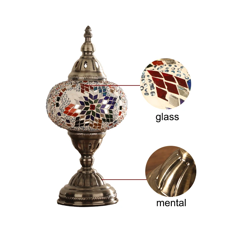 
Evershining, Турецкая мозаика, стеклянный материал, искусство, домашние декоративные светодиодные настольные лампы, Марокканский Фонарь YMA401-15 