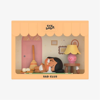 Popmart Official Store Original Crybaby Sad Club Series Scene Sets Blind Box Figures Collectible Toys Decorations Gifts