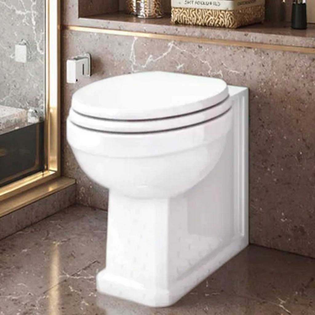 Cysten Commode Traditional High Level WC Cistern Pan with Soft Close Seat - Modern ...