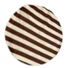 Outdoor striped floor mat