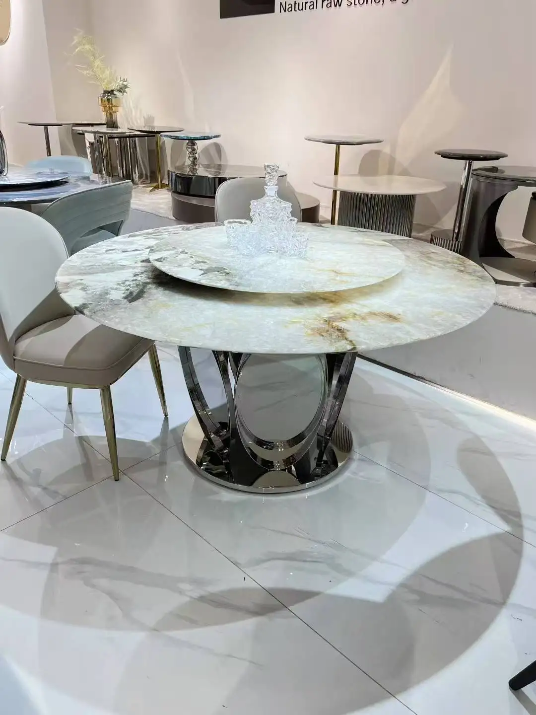 product ydstone modern  tables can be customized with natural marble suitable for use in restaurants and households-4