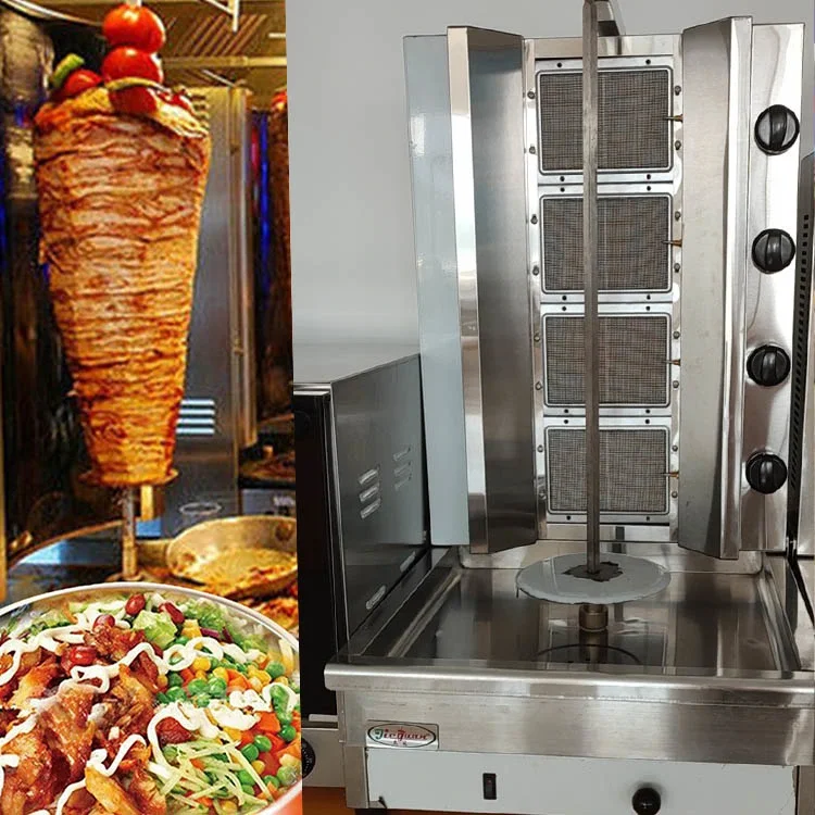 Commercial Electric Automatic Shawarma Rotating Vertical Kebab Machine