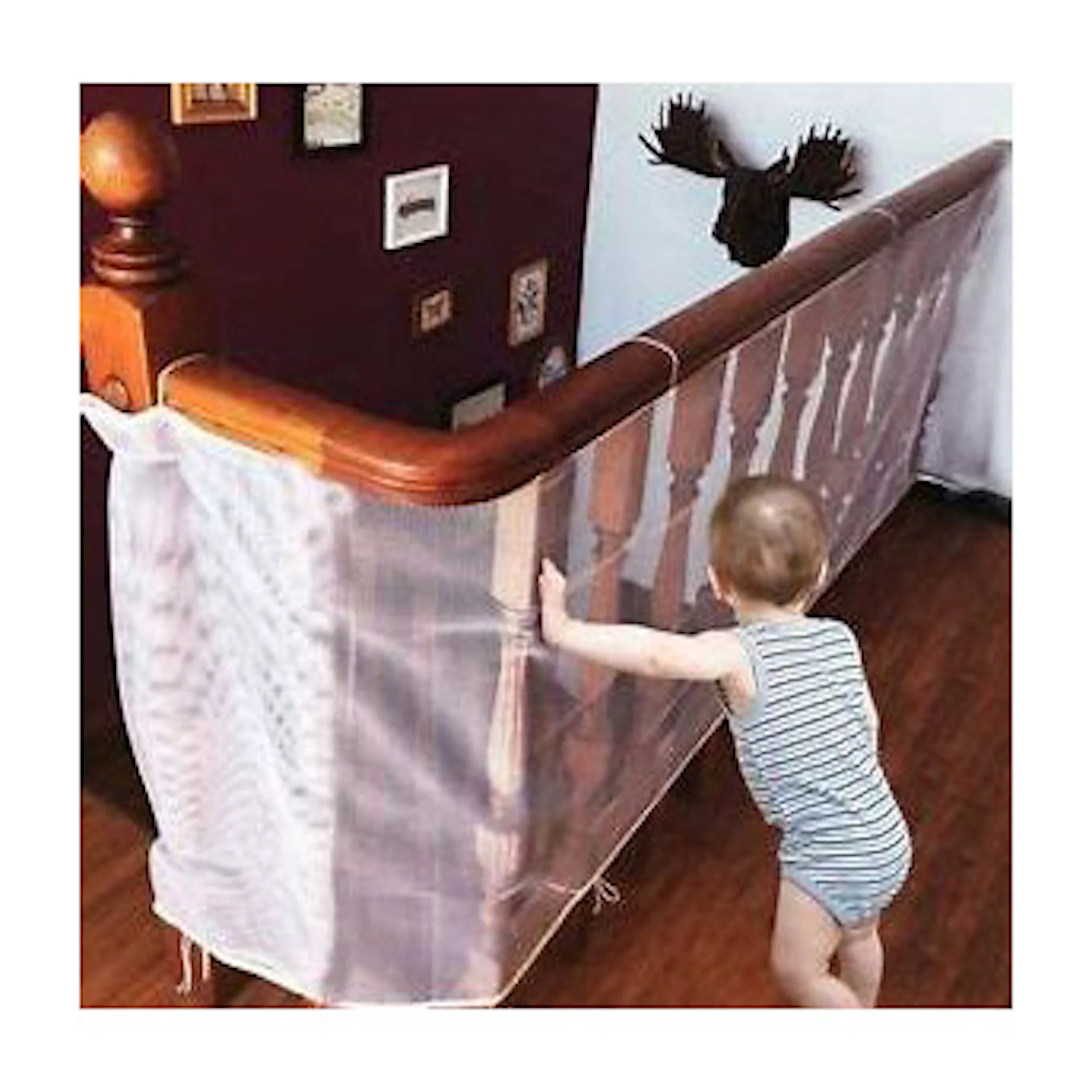 Ladder Safety Net Stair Safety Net for Kids Animals Stair Railing Safety Net