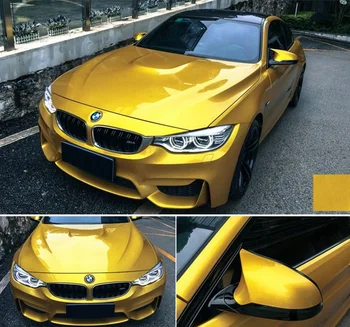 Anolly Candy color high glossy metallic car wrap vinyl car cover colors changing stickers wrap vinyl Color Changed Car Wrap