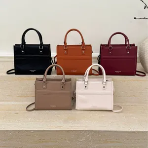 Women Handbag Cross Body Shoulder Tote Bag PU Leather Zipper Closure Lightweight Shopping Fashion Office Messenger Top Handle