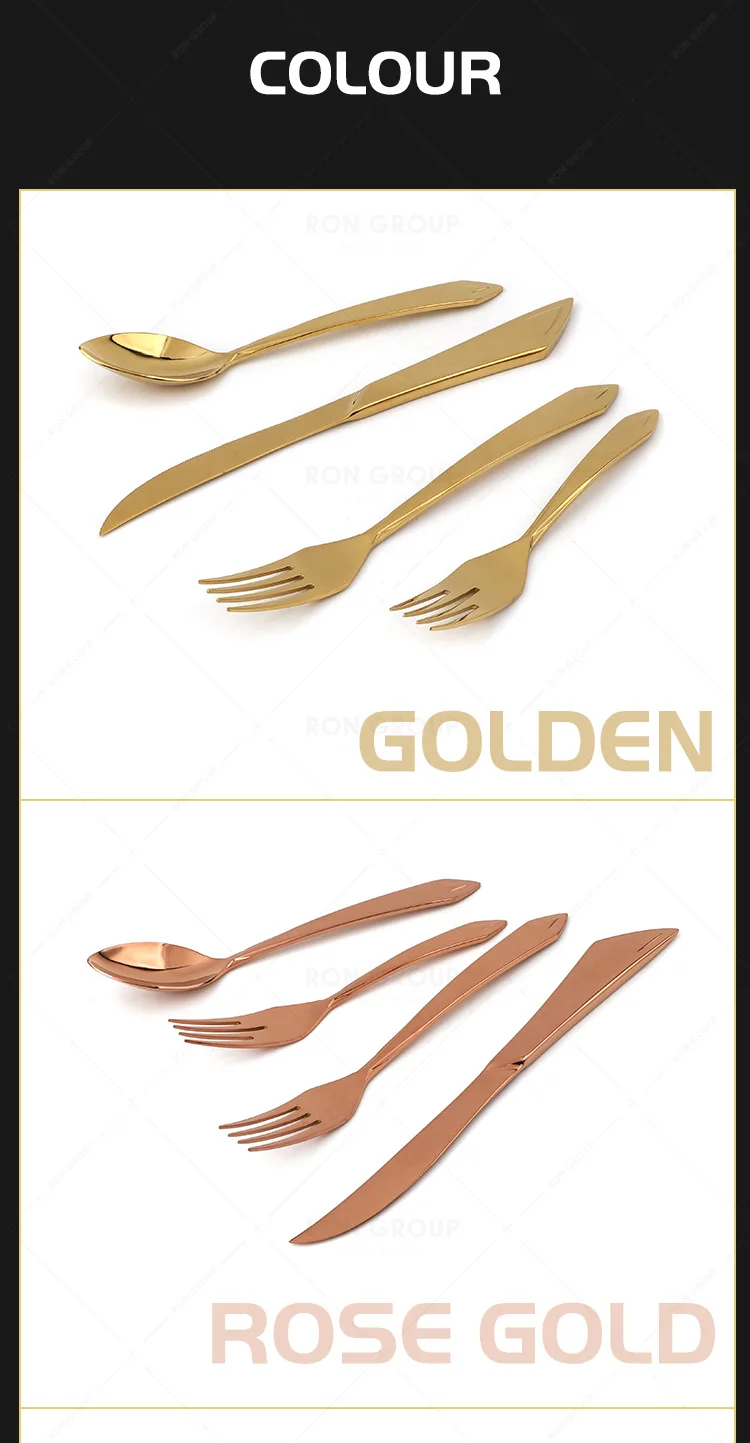 Wholesale silver high quality stainless steel flatware hot selling modern style wedding hotel dining tableware cutlery set