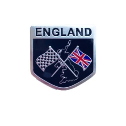 Three Lions Fridge Magnet England Shield Crest Heraldic Royal Football Resin