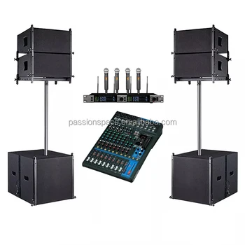 Passive Active Line Array with Subwoofer Dual 10inch with 18inch Subwoofer Bass TW10/18SUB for Outdoor