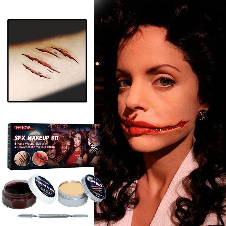 Kit Lattice Per Trucco Effetti Speciali - Cicatrici, Ferite E Rughe Per Halloween E Carnevale - Foto 5