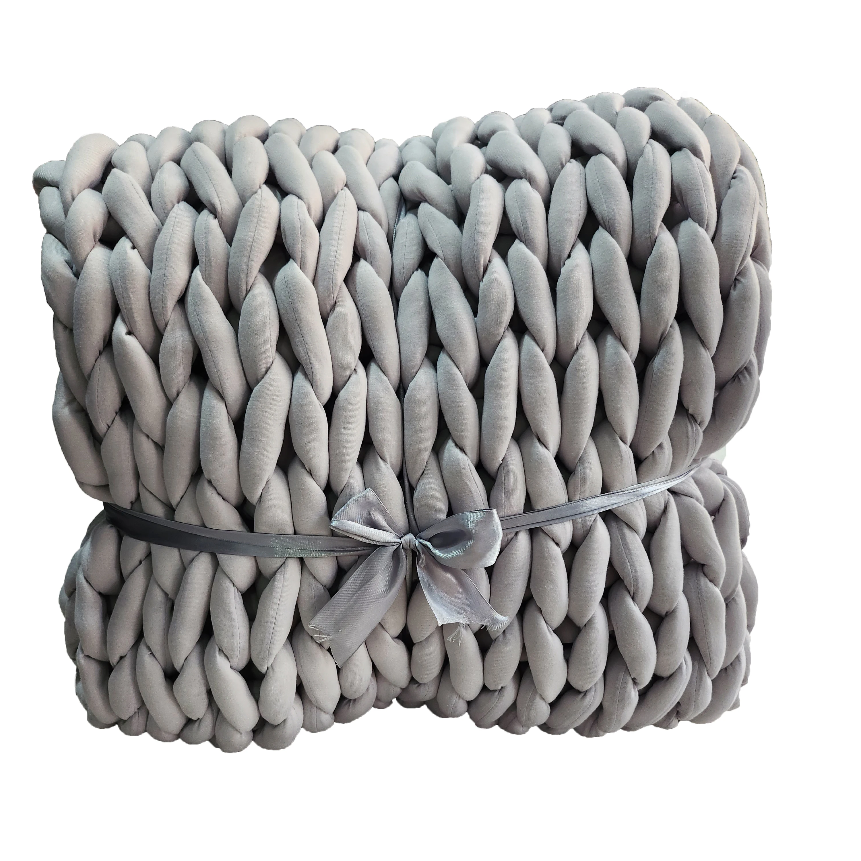 Супер мягкое и теплое не пролитое вязаное одеяло ручной работы с массивным утяжелением из синели