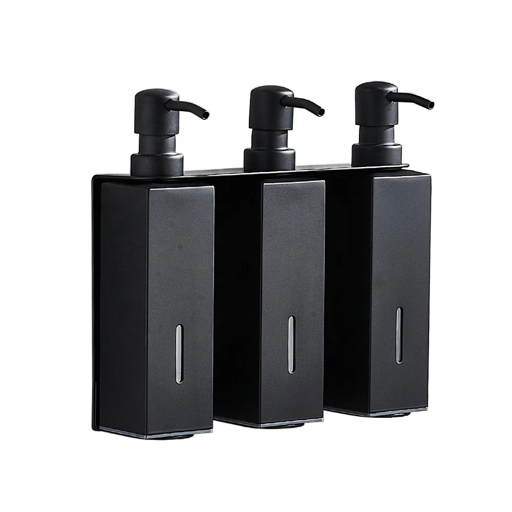 Shampoo And Conditioner Dispenser, Shower Soap Dispenser 3 Chamber X