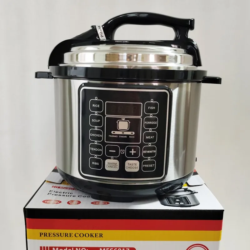 Factory Price 6L Home Appliance 6L Electrical Multi Cooker Multifunctional Electric Pressure Cookers Silver crest Rice Cooker