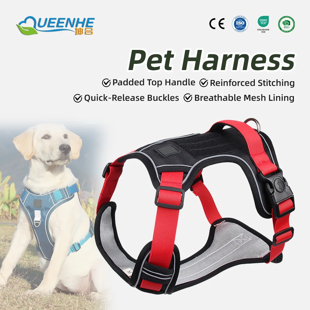 Wholesale Reflective Dog Harnesses Adjustable Breathable Sport Harness - product detail 1