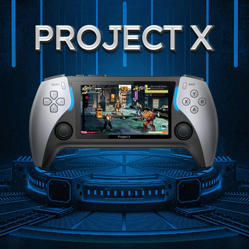 Project X Handheld Game Console - 4.3 Inch, 8GB, Dual 3D Rocker