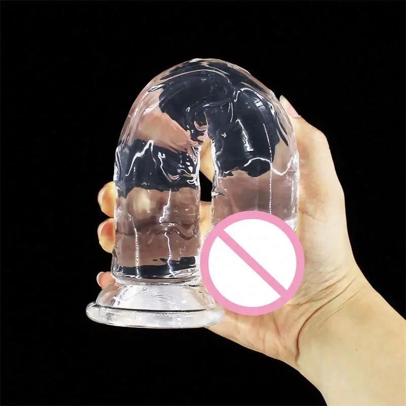 High Transparency Female Wearing Masturbator Egg Free Sex Toys Crystal Realistic Dildo for Women Sextoys