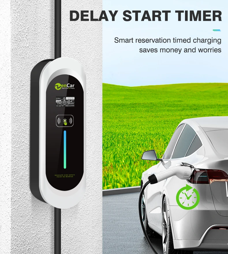 Zencar Ev Charger 11kw 16a 380v Level 2 Fast Portable Electric Vehicle Car Charger Type 2 Mobile 3893