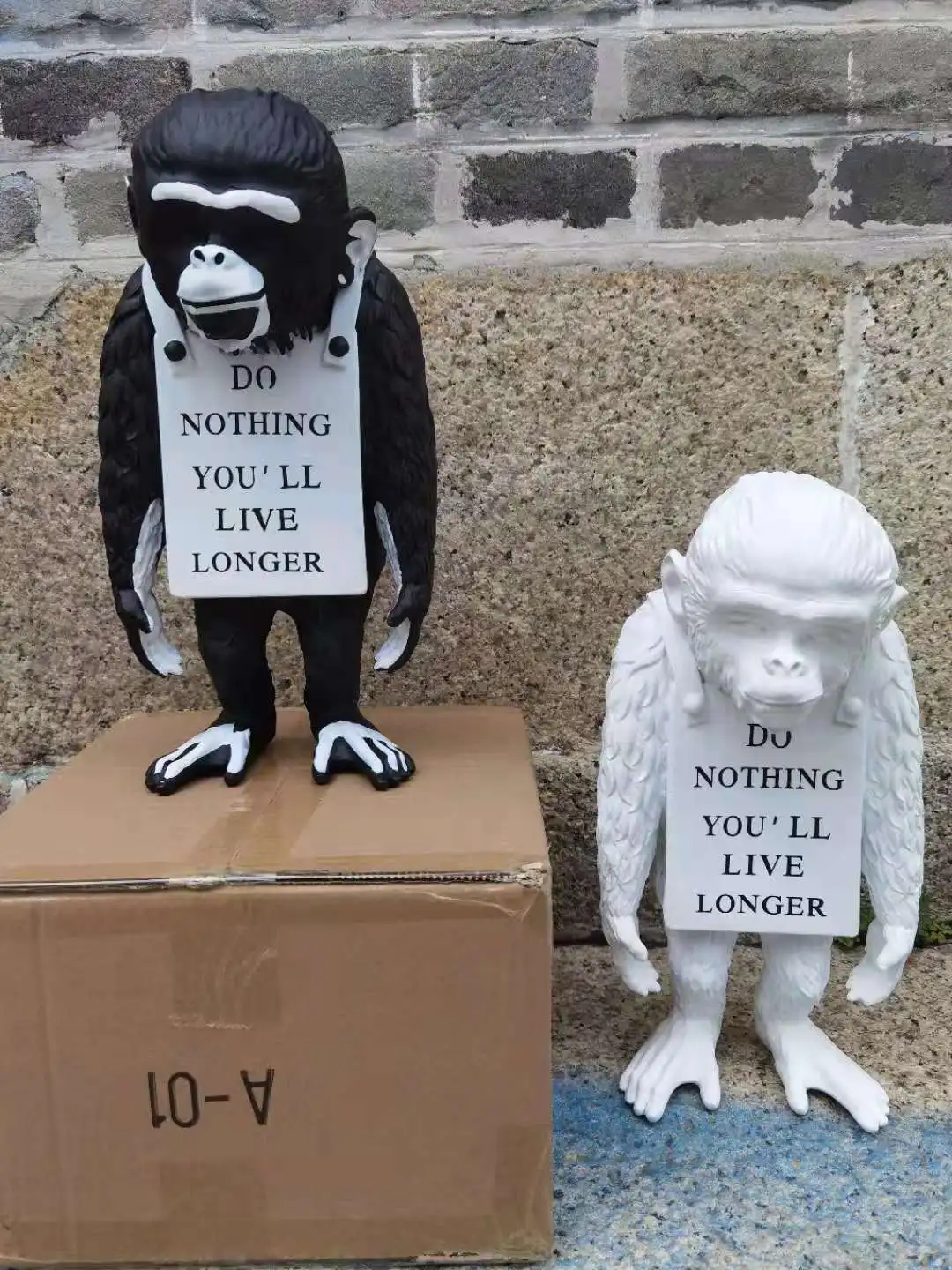 その他 MEDICOM TOY - MONKEY SIGN DRIP Ver. BANKSY MEDICOM TOY Medicom Toy Bearbrick Banksy Monkey Sign Set 400% 100