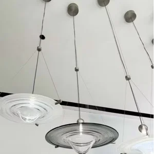 ECOJAS New Modern Handmade Glass Pendent Light for Living Room Restaurant Decor Chandelier