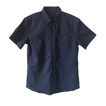 Men's Clothing Custom Linen Short Sleeve Casual Shirt Great Quality Breathable Work Shirt  for Men