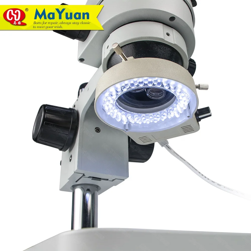 Industrial Trinocular Stereo Continuous Zoom Microscope for Phone Repair Soldering