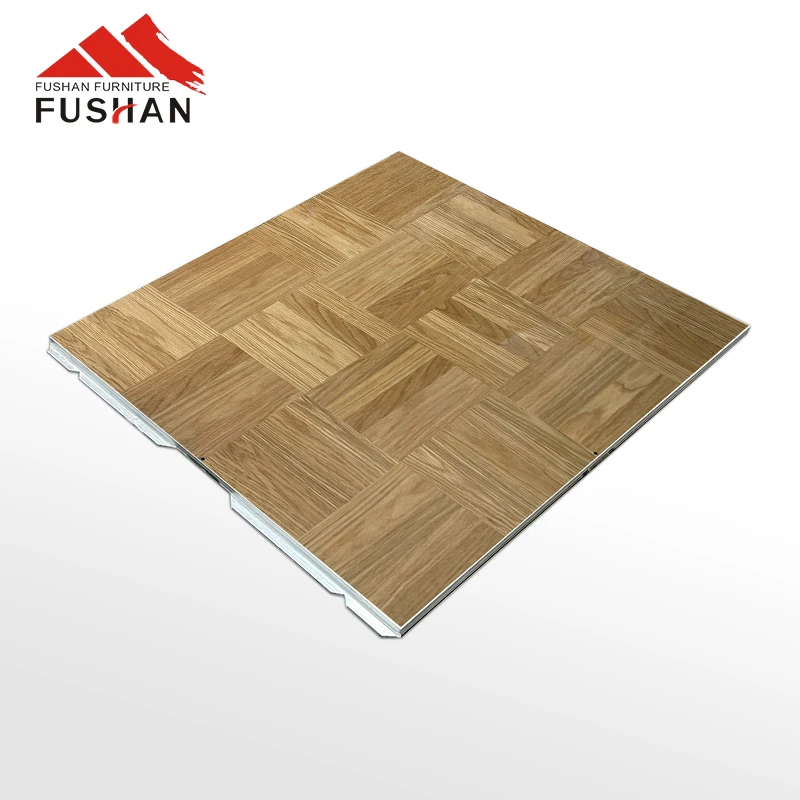 Fushan Wholesale Portable Events Dance Floor Tiles Banquet Wooden Dance Floors  For Sale