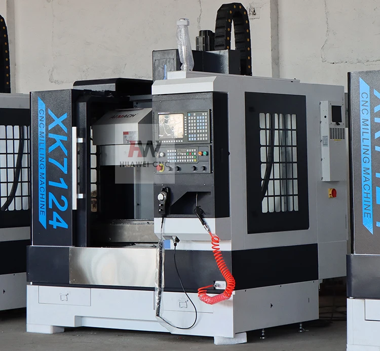China Hot Sell 5 Axis Vertical Fanuc CNC Milling Machine XK7124 BT40 Spindle Small for Metal