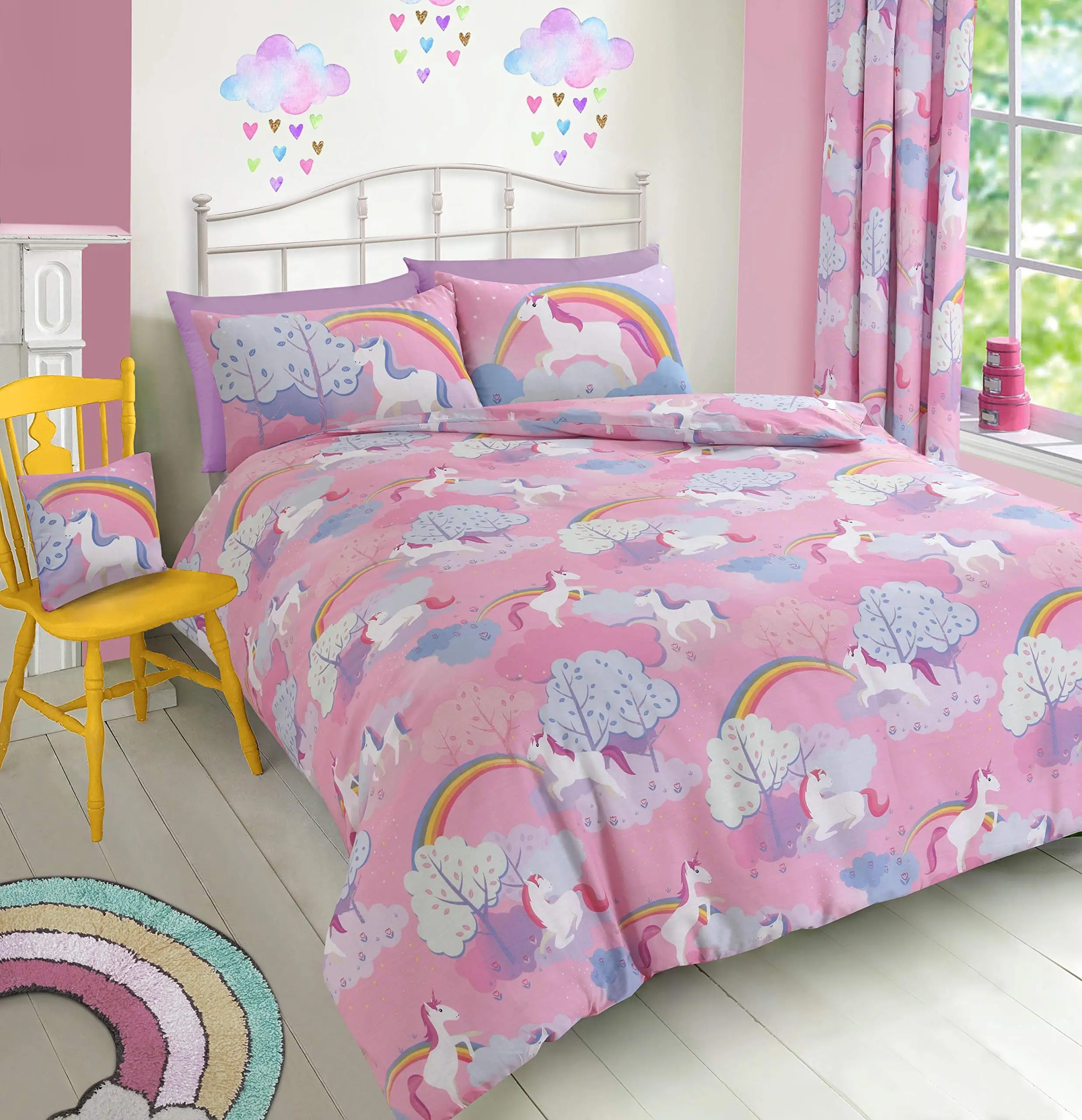 unicorn bed covers double