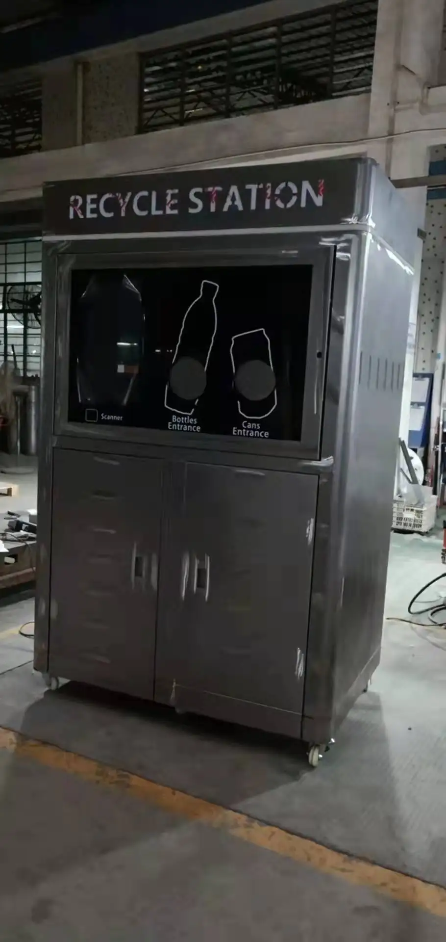 Print Receipt Reverse Vending Machine For Beverage Containers Recycle