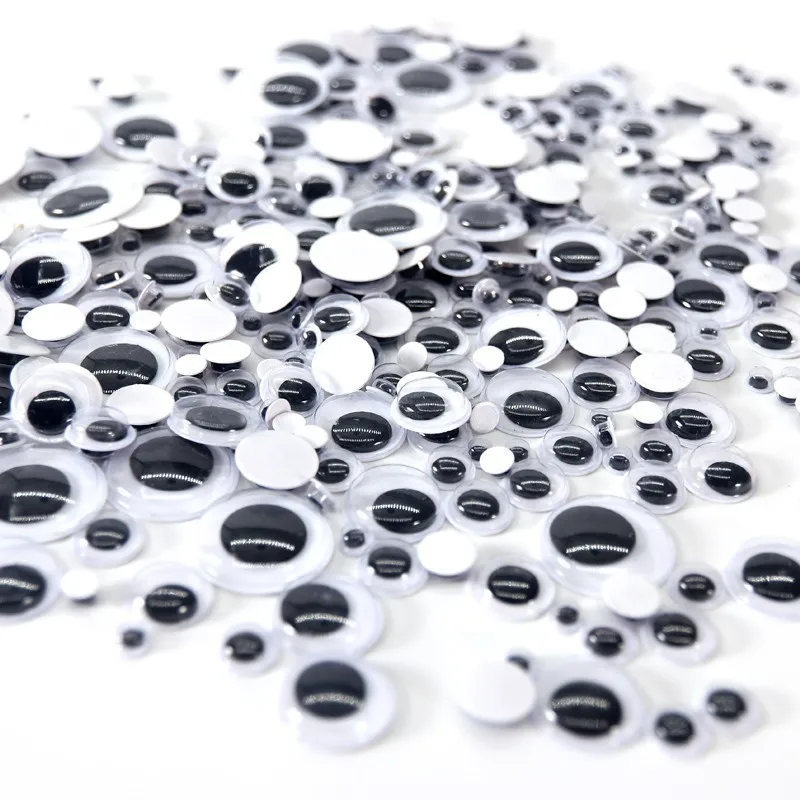 1.5cm Googly Moving Eyes White/black Pkg/100 