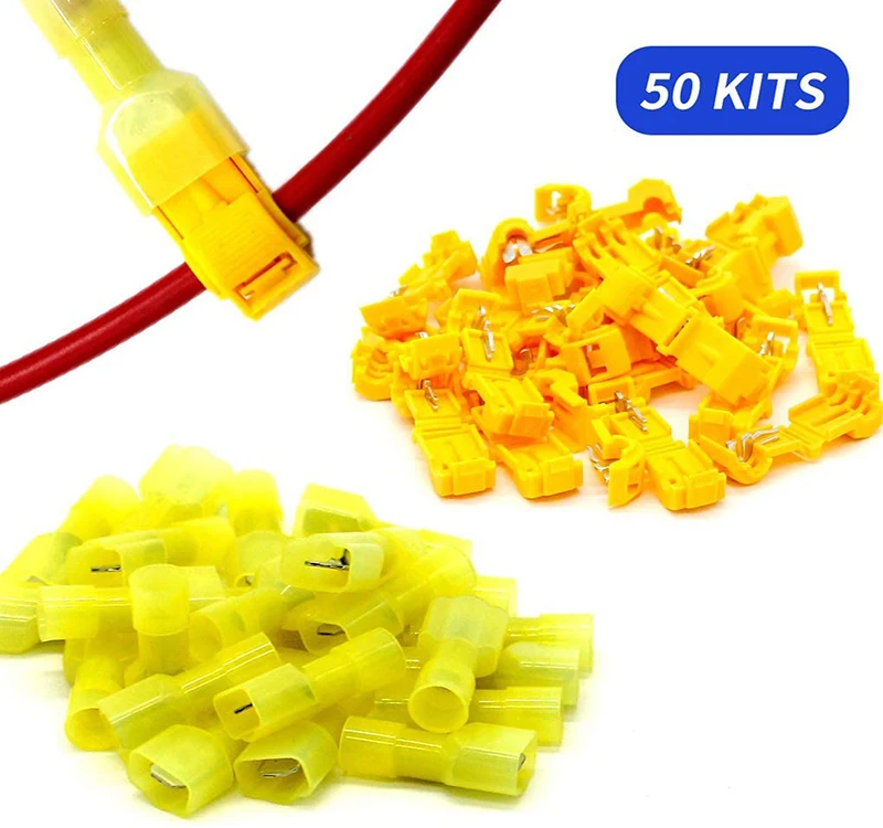 Electrical  Brass  Splice Quick  Wire Spade Connector Terminals Insulated Connector Snap T-tap Wiring Accessories