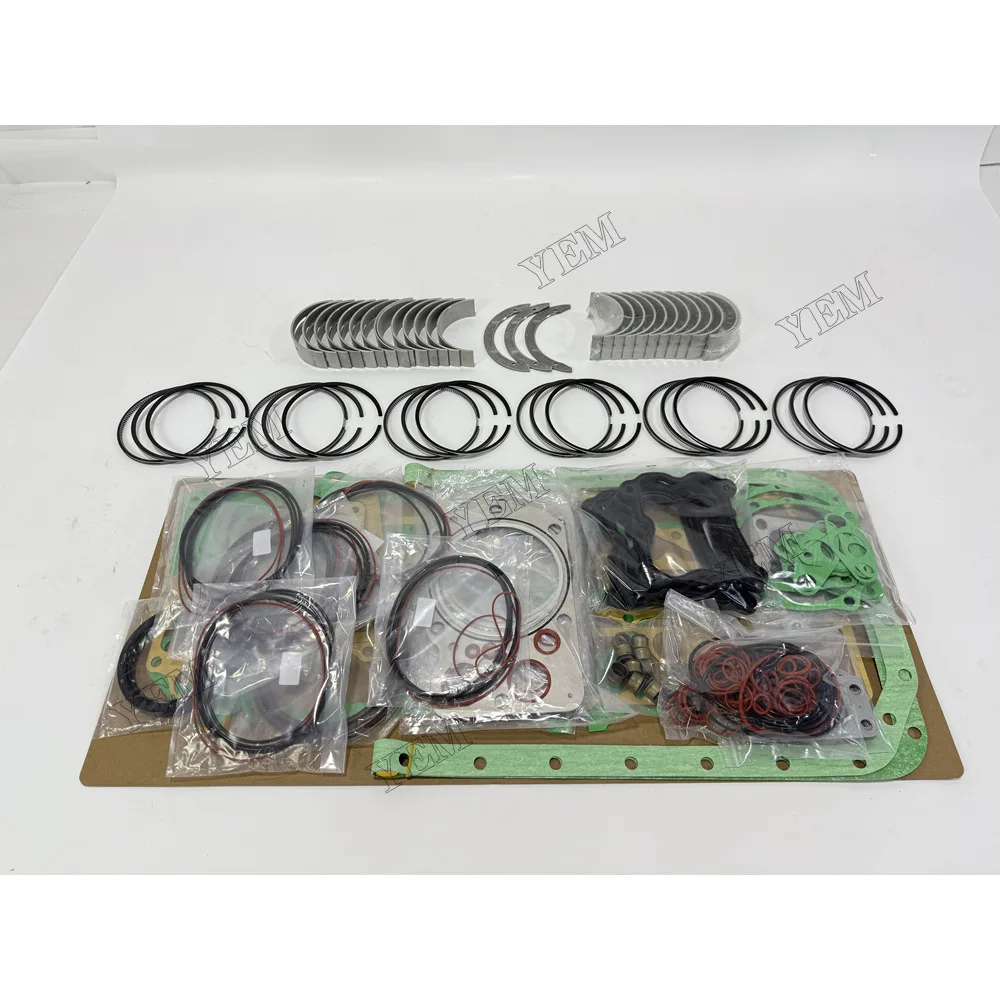 Piston and Rings With Gasket Set With Bearing Set for Mitsubishi 6D20 Engine Rebuild Kit 2
