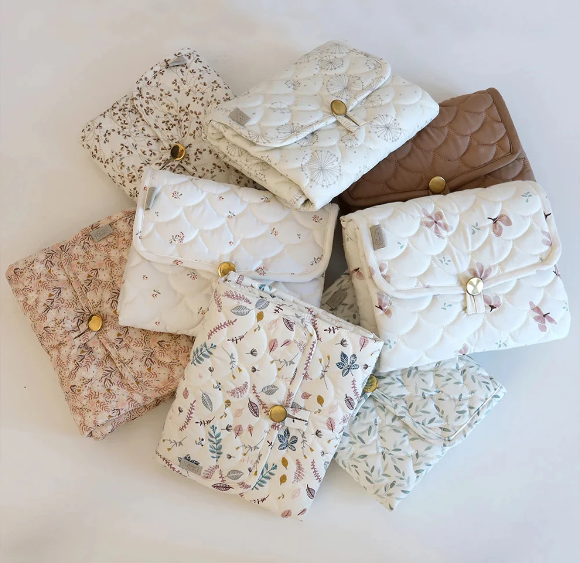 Quilting Design Customized Waterproof Cambiador Bebe Portatil Portable Washable Soft Diaper Changing Mat PadFor Babies