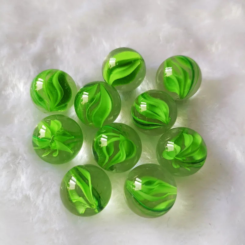 16 мм 25 Высококачественный трехцветковый лепесток игрушечный стеклянный мраморный шар