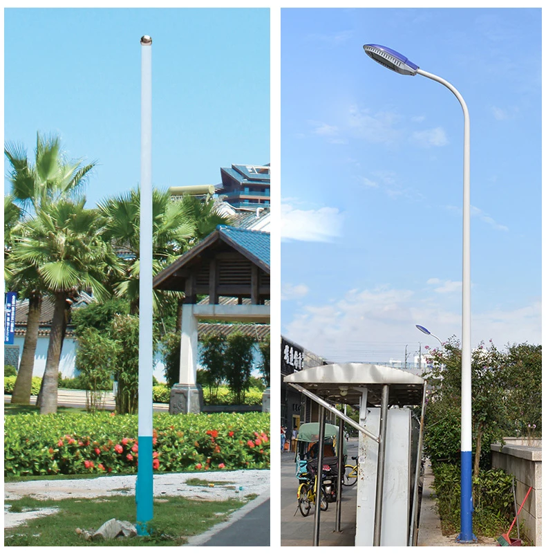 High-quality customized outdoor lighting street light poles with different height specifications can be customized